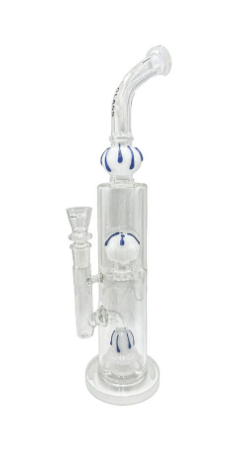 Double Dome Bent Neck Water Pipe 20'' - Toker Supply