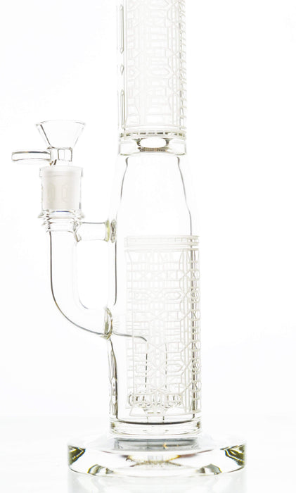 Etched Showerhead Perc Tube Bong - Toker Supply