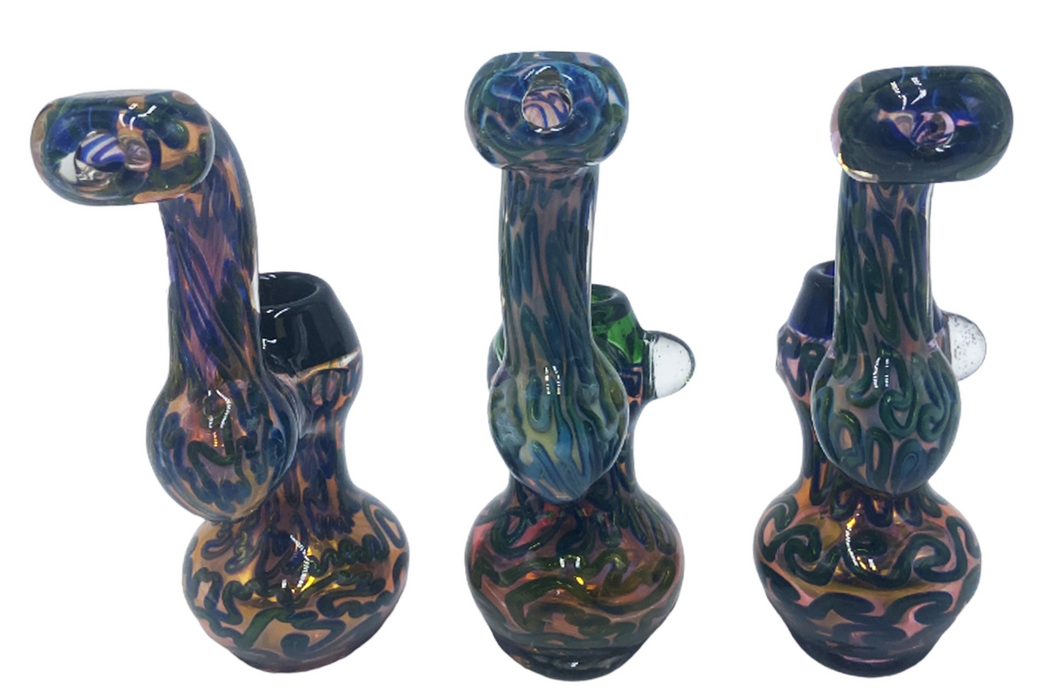 Fumed Bubbler with Spiral - Toker Supply
