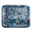 HEMPER  - Luxe Marble Black/Blue Rolling Tray - Toker Supply
