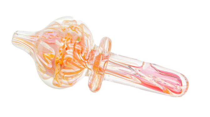 Pink Gold Fumed Carb Cap - Toker Supply