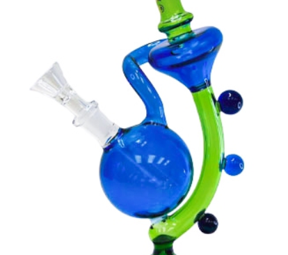 Rock Glass 10'' Dome w/ Bent Tube - Toker Supply