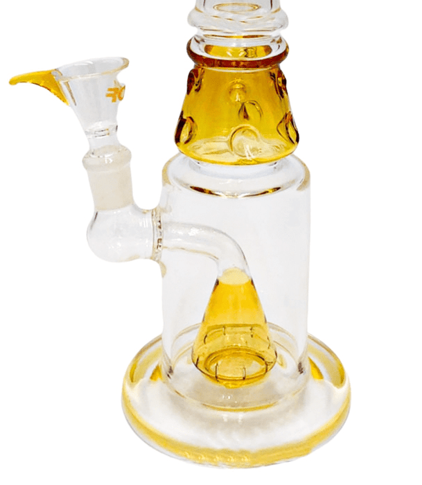 Rock Glass 10'' Mix Color UFO Perc - Toker Supply