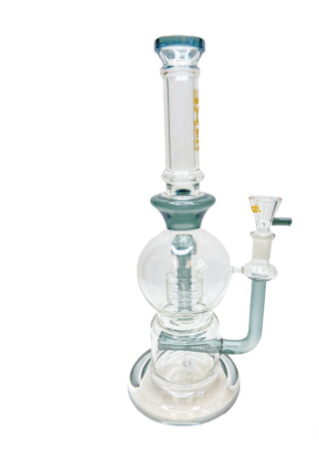 Rock Glass 12'' Double Round Base - Toker Supply