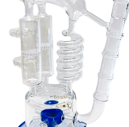 Rock Glass 12'' Spiral to Honeycomb Side Car - Toker Supply