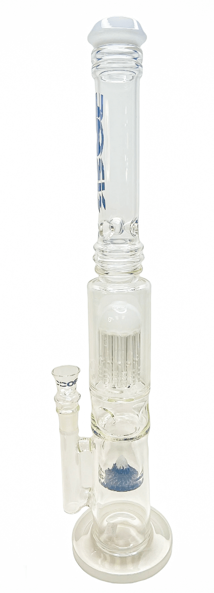 Rock Glass HoneyComb to Frit Perc 20'' Straight Tube - Toker Supply