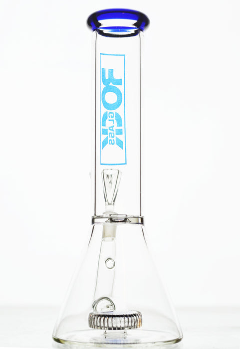 Rock Glass - Super Slit Showerhead Perc Beaker Bong - Toker Supply