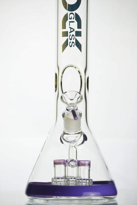 Rock This - Thick Glass Triple Perc Beaker Bong - Toker Supply