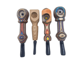 Round Wood Handpipe - Toker Supply