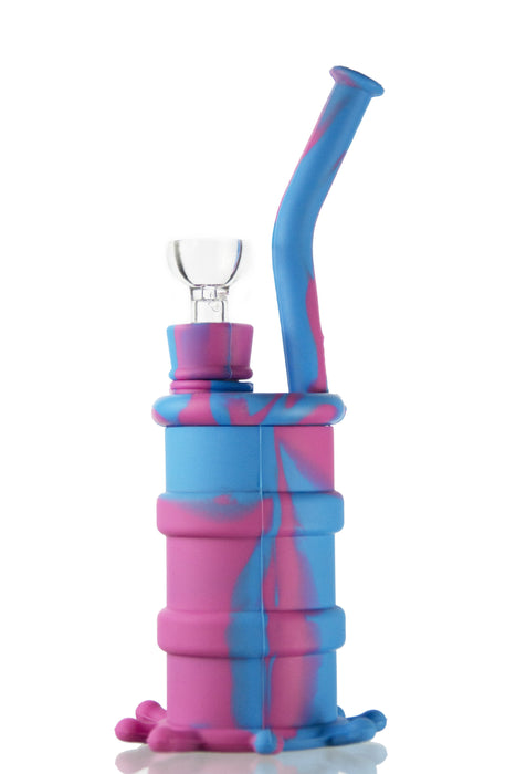 Silicone Oil Barrel Water Pipe - Toker Supply