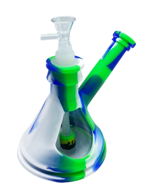 Silicone Side Car Clear Chamber Bong - Toker Supply