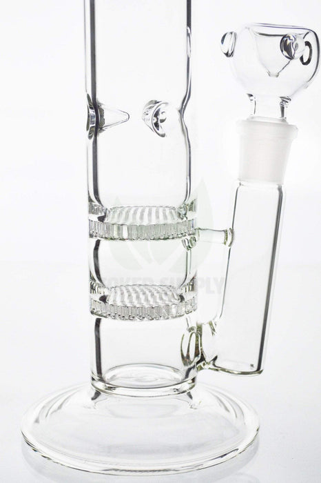 The "Bee Hive" Double Honeycomb Perc Water Pipe - Toker Supply