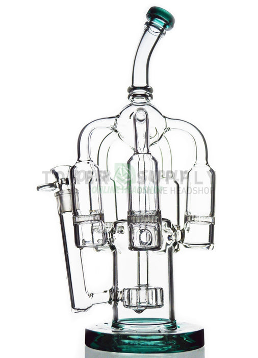 The Super Thick "Chandelier" Honeycomb Showerhead Recycler Water Pipe