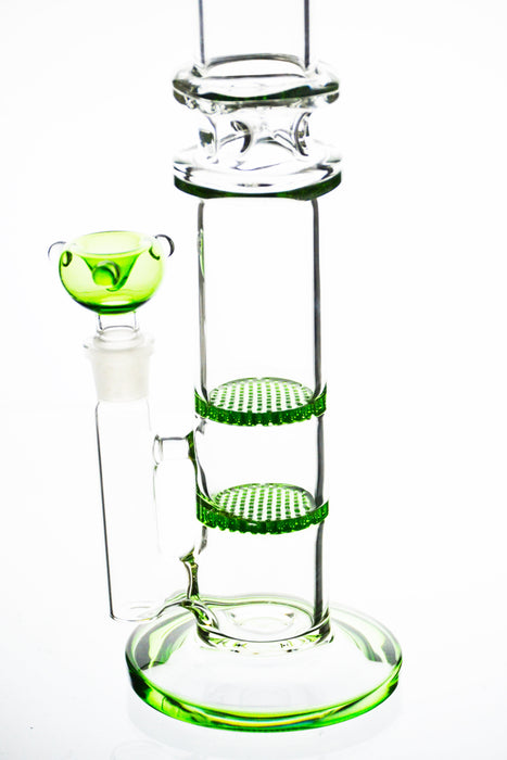 Thick Double Honeycomb Perc Bong - Toker Supply