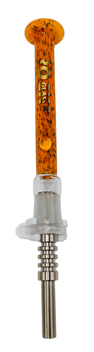 Popsicle Glycerin Glass Dab Straw 5.5 with 10mm Titanium Tip