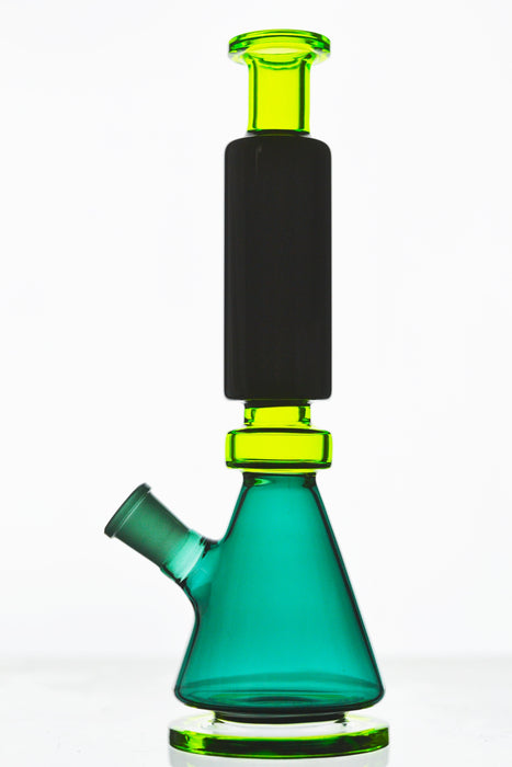 Tri-Colored Diffused Downstem Beaker Bong - Toker Supply