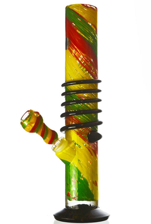 Twisted Sisters - 12"  Colored Straight Tube Bong - Toker Supply