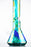 Twisted Sisters - 16" Colored Ice Beaker Bong - Toker Supply