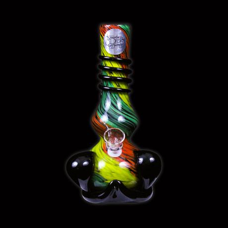 Twisted Sisters - 8"  Funky Base Bong - Toker Supply