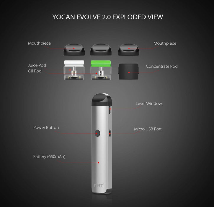 Yocan - Evolve 2.0 Vaporizer - Toker Supply